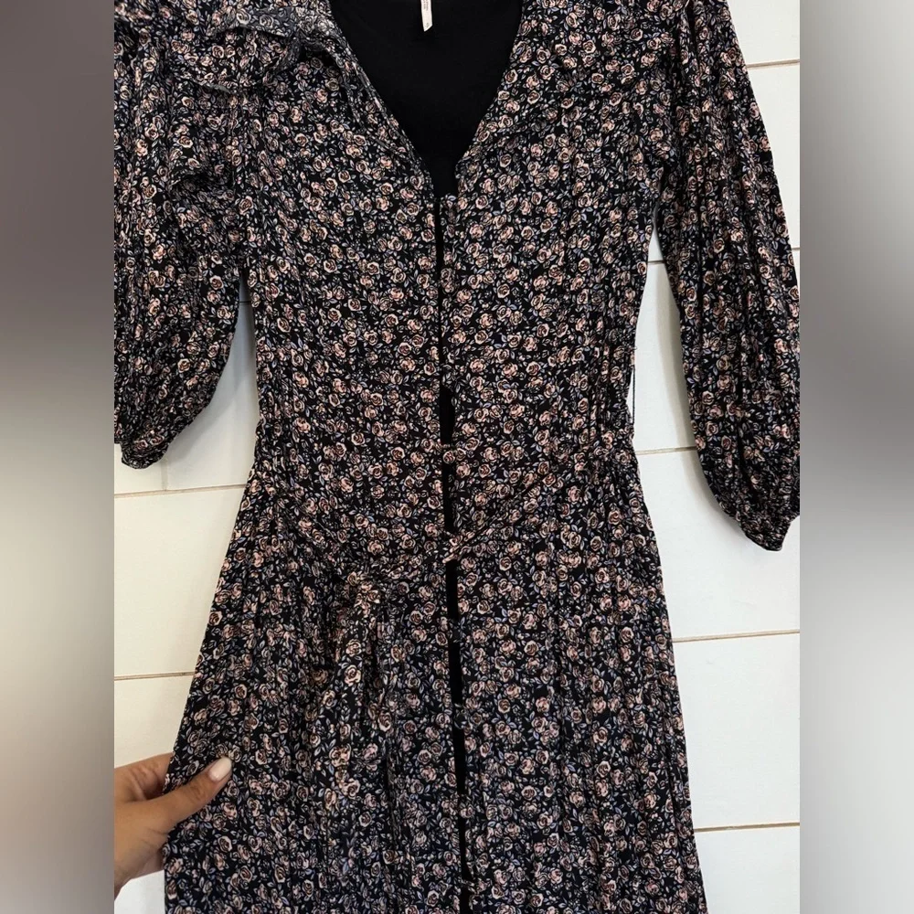 FREE PEOPLE Float on sunbeam midi dress. Size S. Retail $168